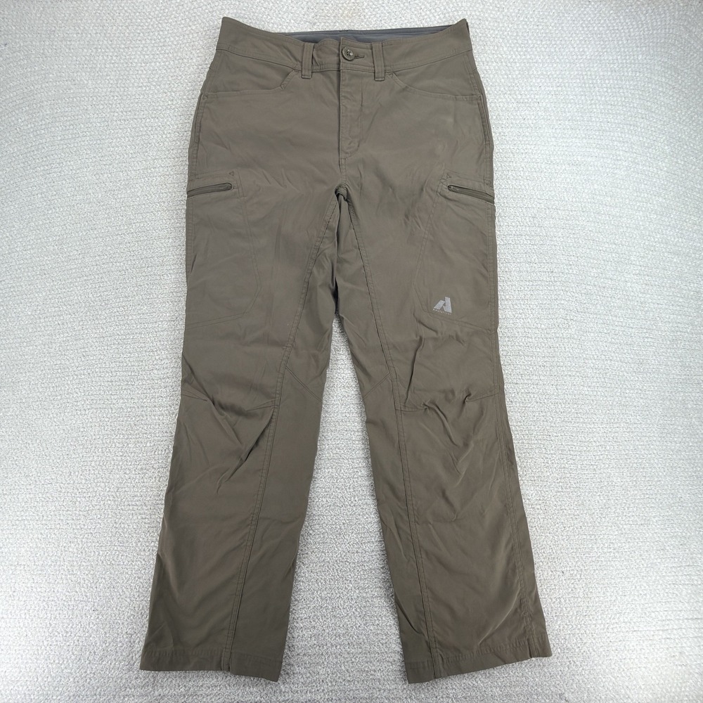 Eddie Bauer First Ascent Guide Pro Pants Mens 32x30 Brown Stretch Cargo Hiking